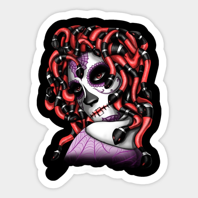 Medusa Katrina Sticker by rrgomez83